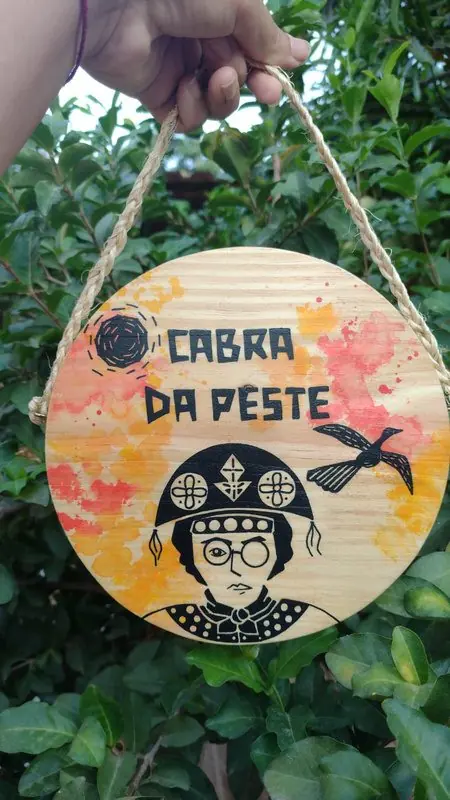 Quadro redondo Cabra da peste